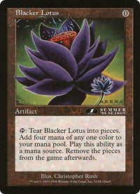 Blacker Lotus (Oversized) [Oversize Cards] For Cheap