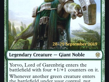 Yorvo, Lord of Garenbrig [Throne of Eldraine Prerelease Promos] Online Hot Sale