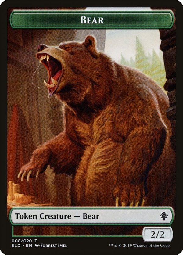 Bear Token [Throne of Eldraine Tokens] For Sale