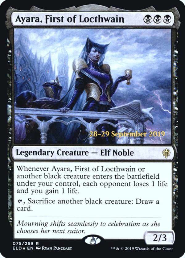 Ayara, First of Locthwain [Throne of Eldraine Prerelease Promos] Supply