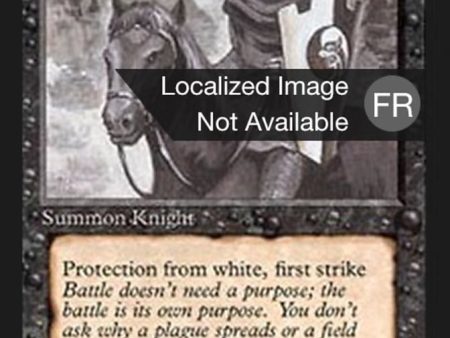 Black Knight [Foreign Black Border] Fashion