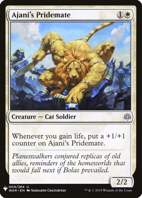 Ajani s Pridemate [Mystery Booster] Fashion