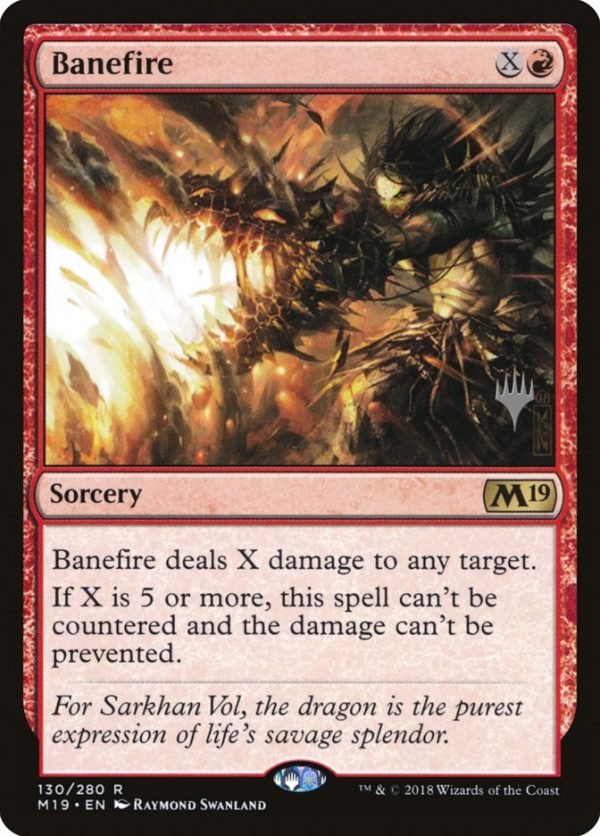 Banefire (Promo Pack) [Core Set 2019 Promos] Hot on Sale