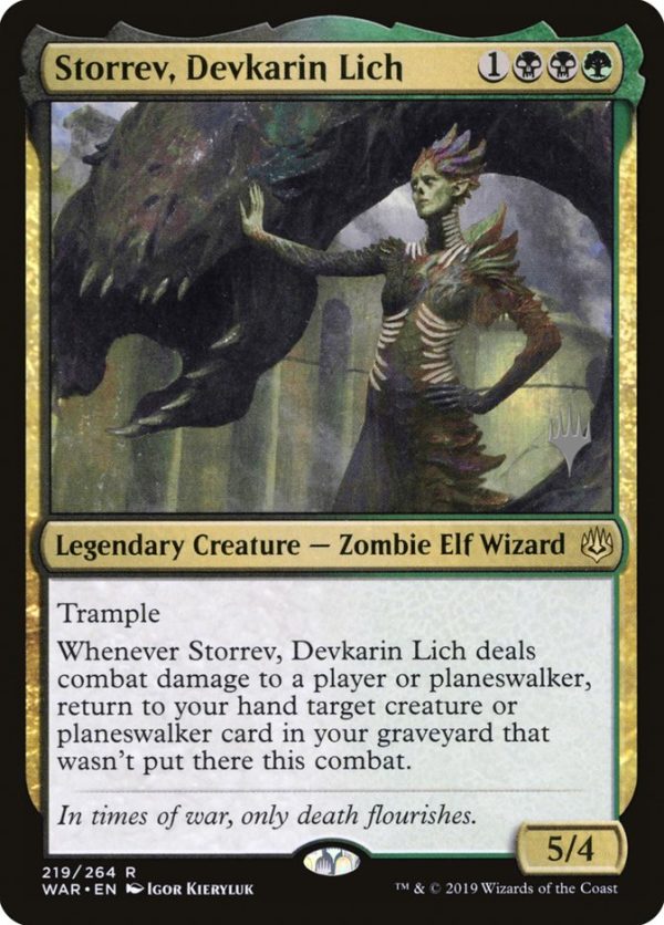 Storrev, Devkarin Lich (Promo Pack) [War of the Spark Promos] on Sale