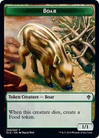 Boar    Food (18) Double-Sided Token [Throne of Eldraine Tokens] For Cheap