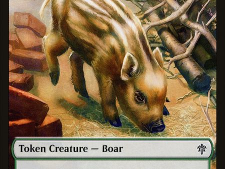 Boar Token [Throne of Eldraine Tokens] Cheap