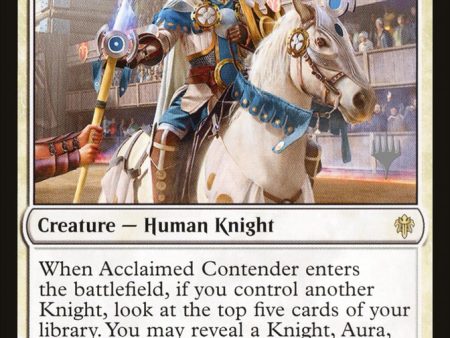 Acclaimed Contender (Promo Pack) [Throne of Eldraine Promos] For Cheap