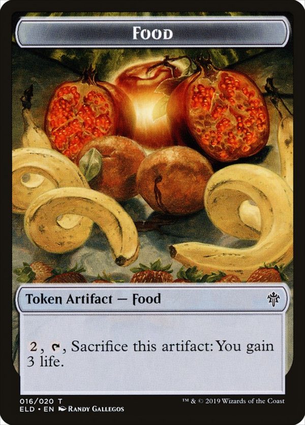 Bear    Food (16) Double-Sided Token [Throne of Eldraine Tokens] on Sale