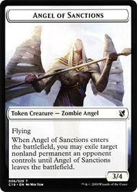 Angel of Sanctions    Horror Double-Sided Token [Commander 2019 Tokens] on Sale