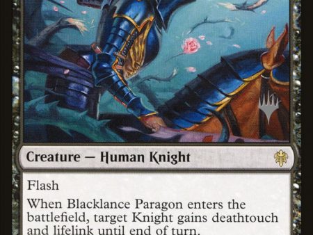 Blacklance Paragon (Promo Pack) [Throne of Eldraine Promos] Sale