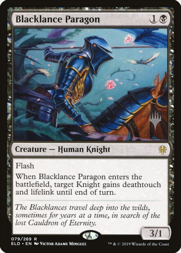 Blacklance Paragon (Promo Pack) [Throne of Eldraine Promos] Sale