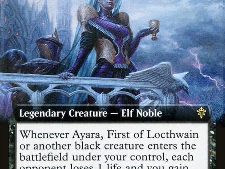 Ayara, First of Locthwain (Extended Art) [Throne of Eldraine] For Discount