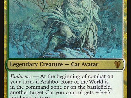 Arahbo, Roar of the World (Oversized) [Commander 2017 Oversized] on Sale