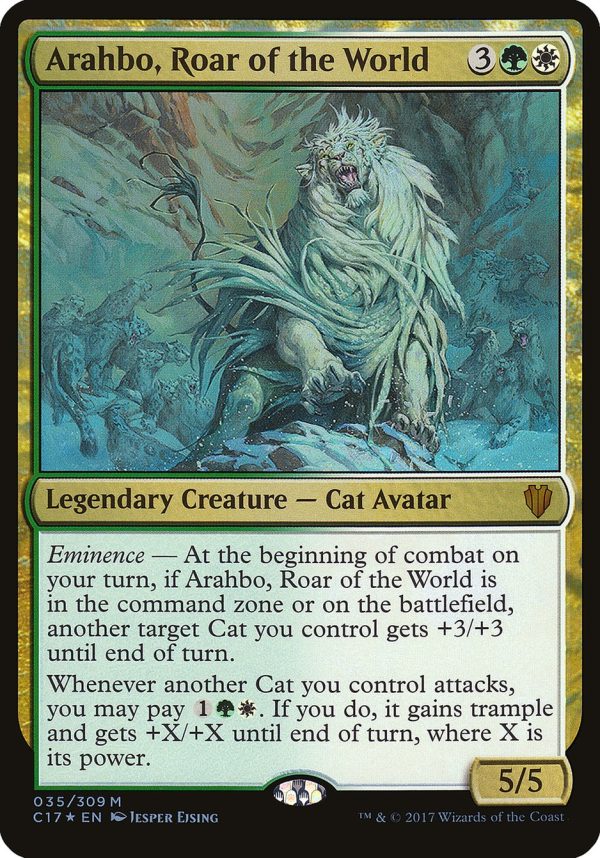 Arahbo, Roar of the World (Oversized) [Commander 2017 Oversized] on Sale