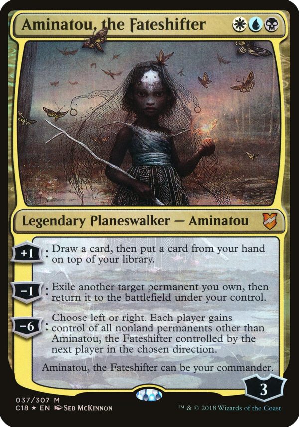 Aminatou, the Fateshifter (Oversized) [Commander 2018 Oversized] For Discount