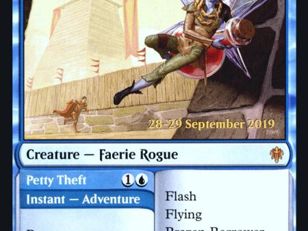 Brazen Borrower    Petty Theft [Throne of Eldraine Prerelease Promos] Online now