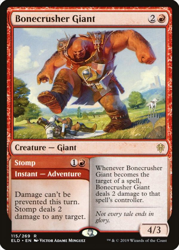 Bonecrusher Giant    Stomp (Promo Pack) [Throne of Eldraine Promos] Hot on Sale