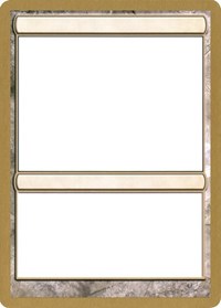 2003 World Championship Blank Card [World Championship Decks 2003] Hot on Sale