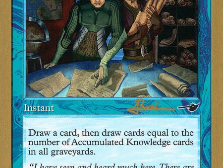 Accumulated Knowledge (Antoine Ruel) [World Championship Decks 2001] Discount