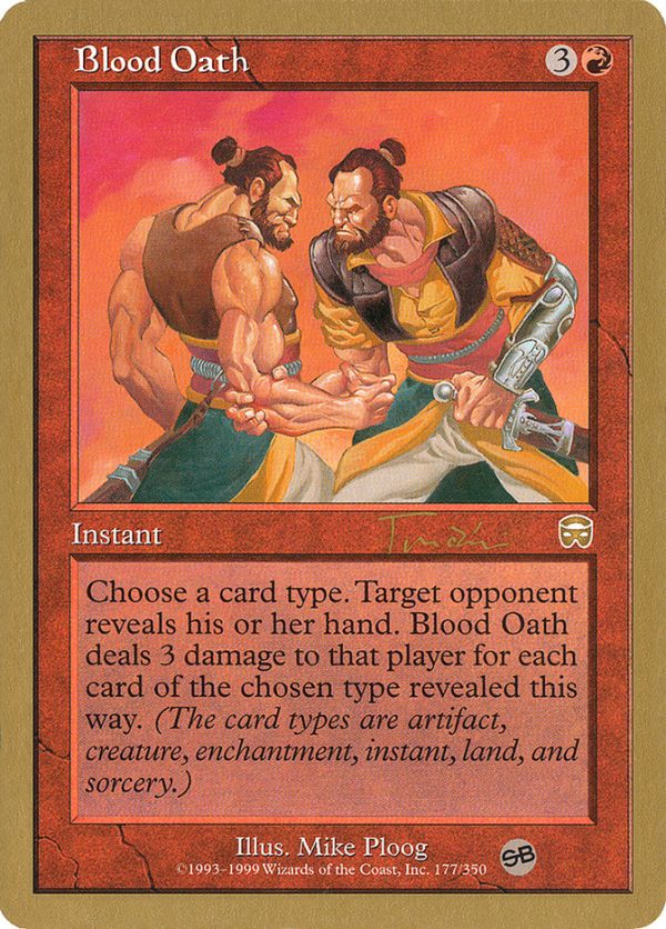 Blood Oath (Jan Tomcani) (SB) [World Championship Decks 2001] Hot on Sale