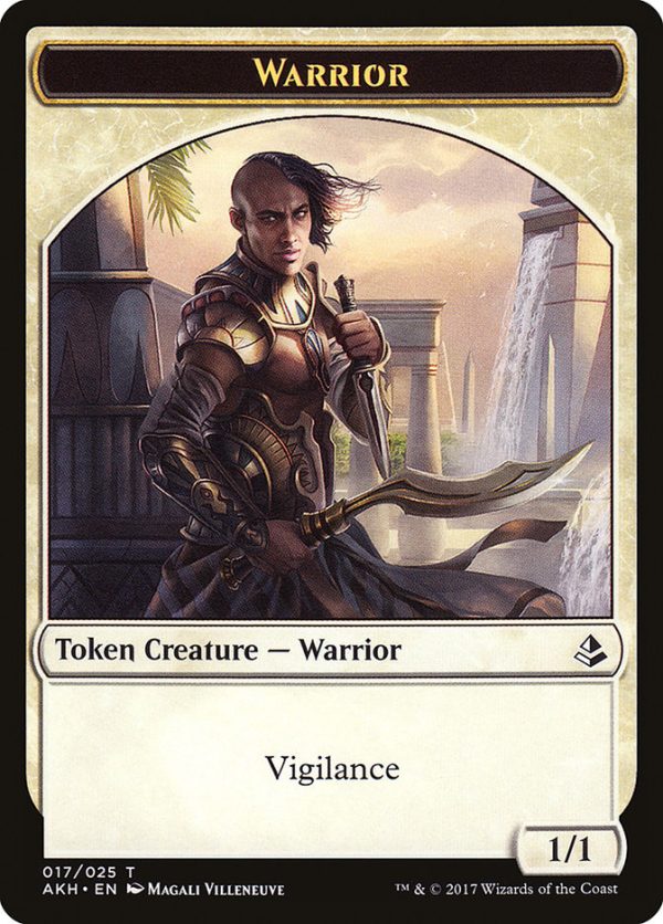 Adorned Pouncer    Warrior Double-Sided Token [Hour of Devastation Tokens] Hot on Sale