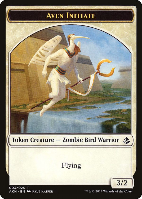 Aven Initiate    Snake Double-Sided Token [Amonkhet Tokens] Sale